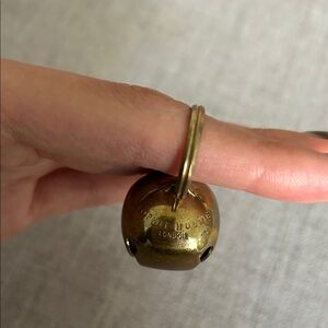 Sophie Hulme London Gold Jingle Bell Keychain / Bag Charm
